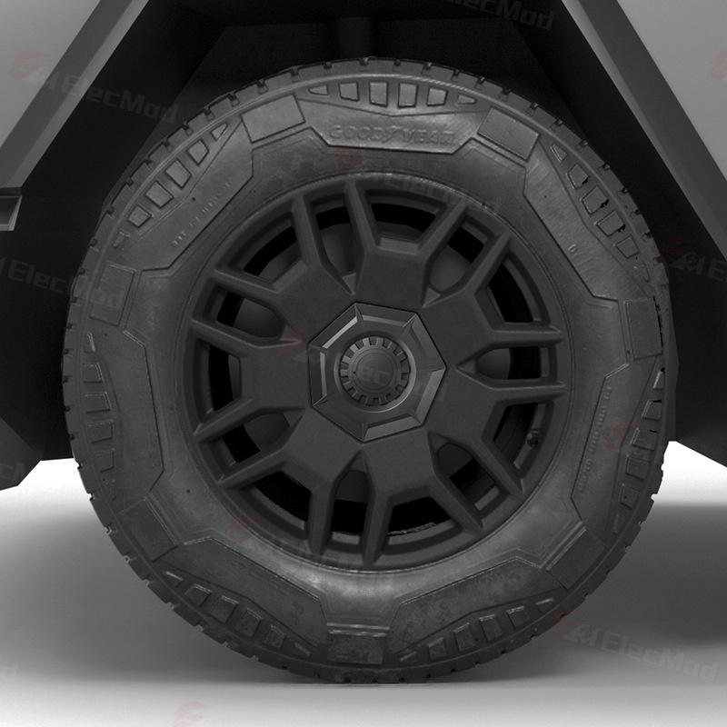 ElecMod Wheel Hub Caps For Tesla Cybertruck (Set of 4)