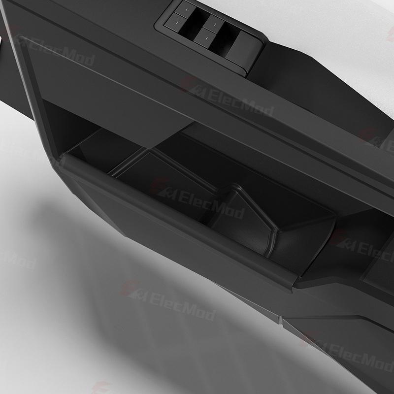 ElecMod Front Door Storage Box TPE Door Slot Organizer For Tesla Cybertruck