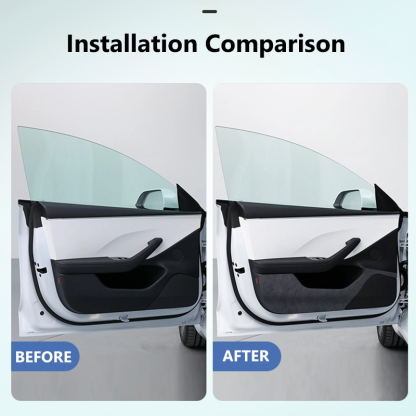 ElecMod Alcantara Door Kick Mat Cover For Tesla Model 3 Highland