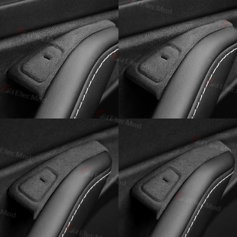 ElecMod Alcantara Door Button Switch Trim Cover For Tesla Model 3/Y