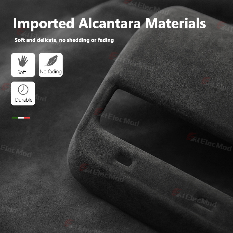 ElecMod Alcantara Rear AC Vents Trim Cover For Tesla Model 3/Y