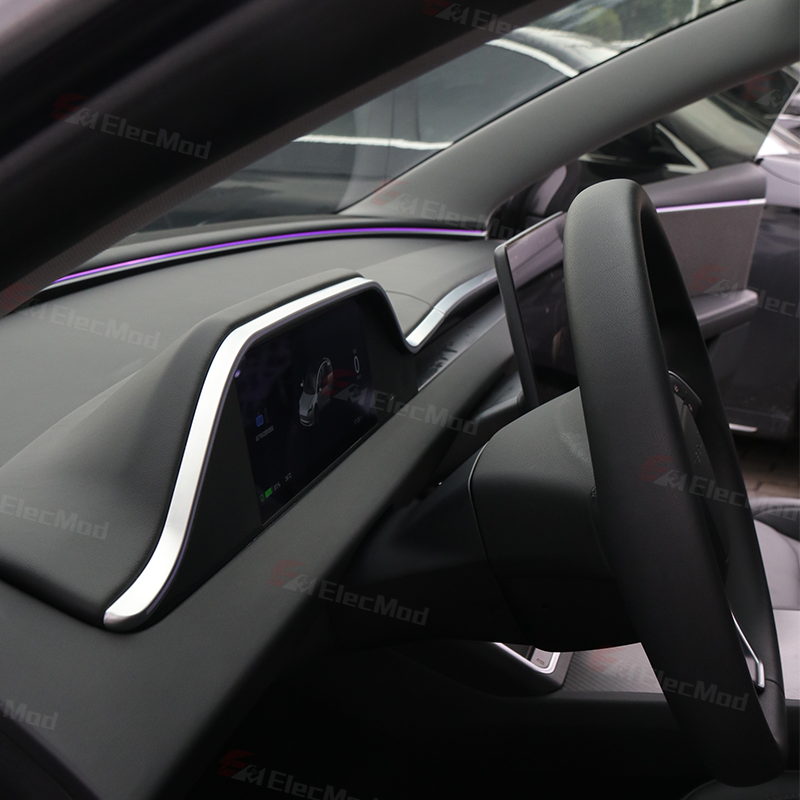 ElecMod F89 8.9-Inch CarPlay Instrument Cluster with Ambient Lighting For Model 3 Highland