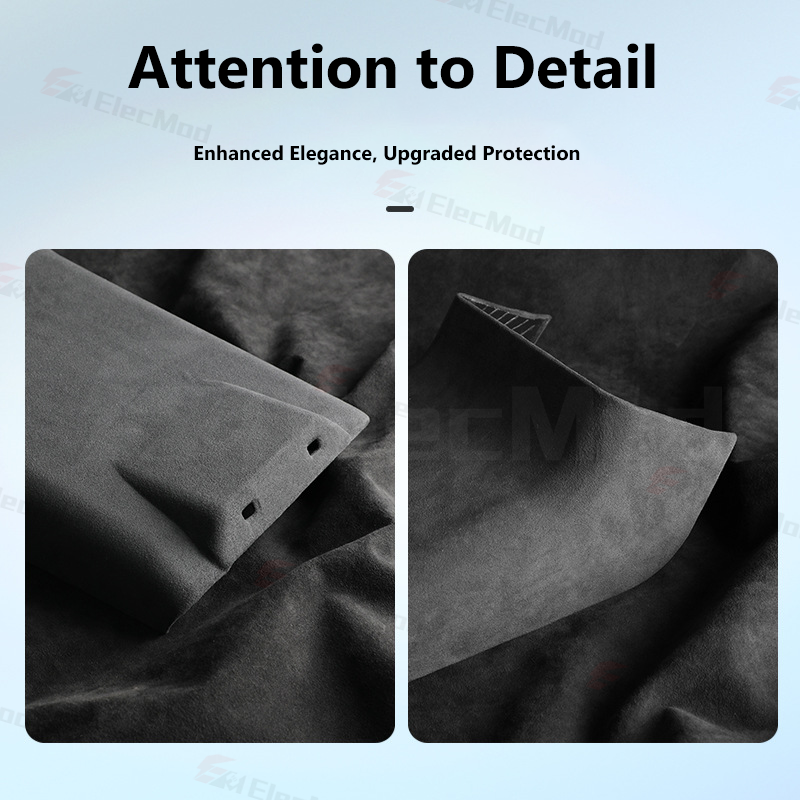 ElecMod Alcantara Rear Anti-kick Trim Cover For Tesla Model 3 Highland