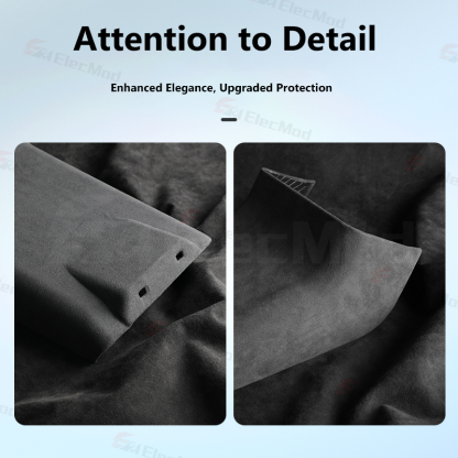 ElecMod Alcantara Rear Anti-kick Trim Cover For Tesla Model 3 Highland