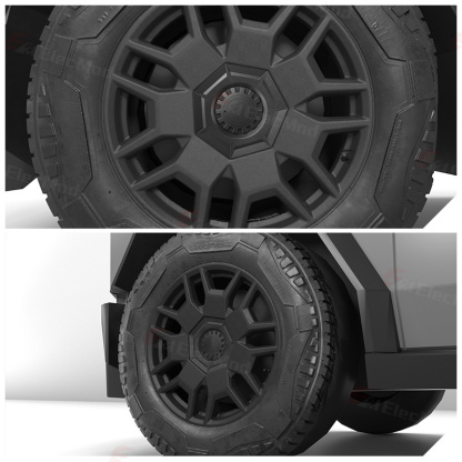 ElecMod Wheel Hub Caps For Tesla Cybertruck (Set of 4)