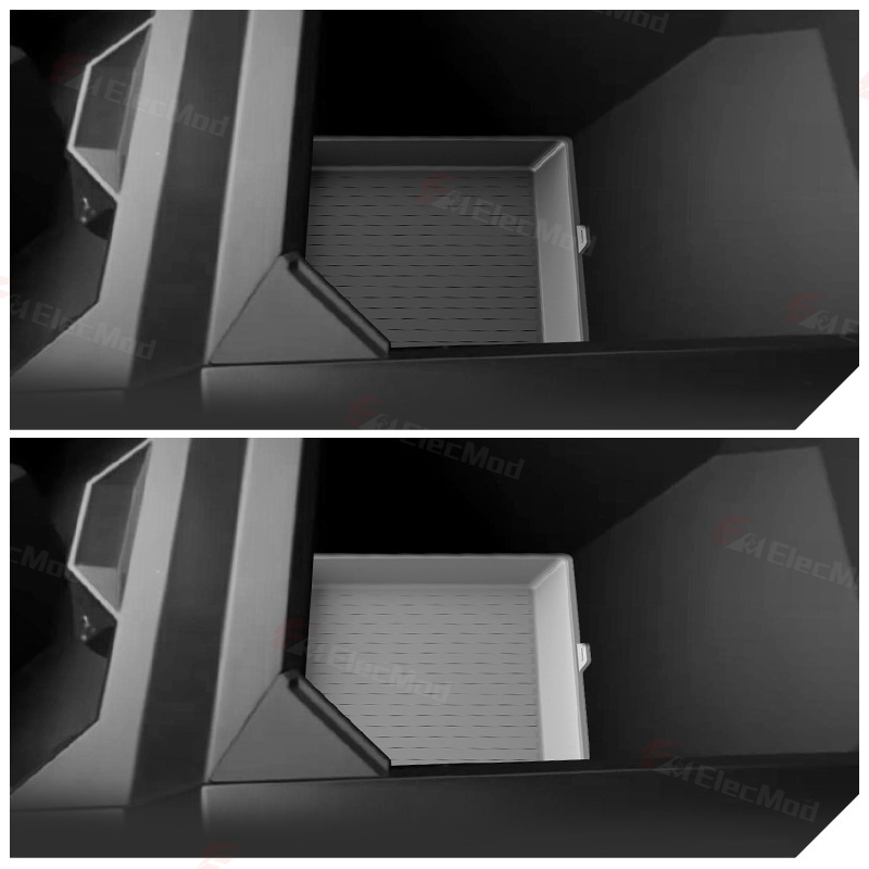 ElecMod Armrest Box Silicone Anti-Slip Mat For Tesla Cybertruck