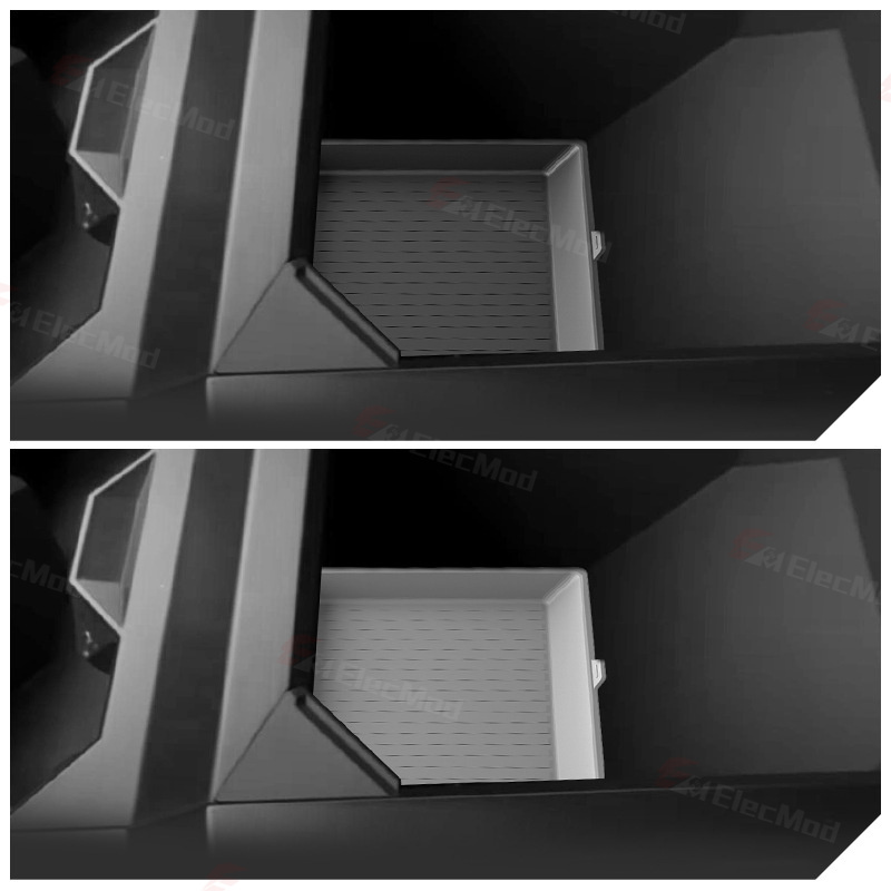 ElecMod Armrest Box Silicone Anti-Slip Mat For Tesla Cybertruck