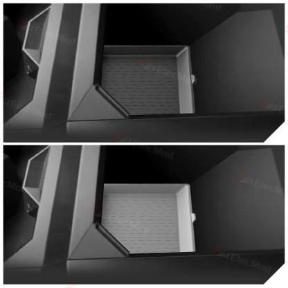 ElecMod Armrest Box Silicone Anti-Slip Mat For Tesla Cybertruck