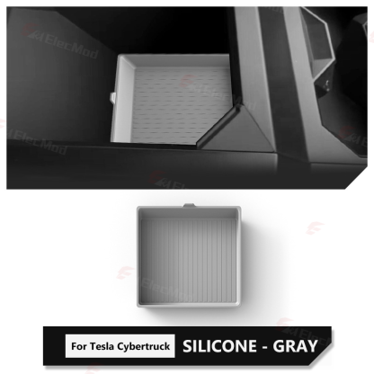 ElecMod Armrest Box Silicone Anti-Slip Mat For Tesla Cybertruck