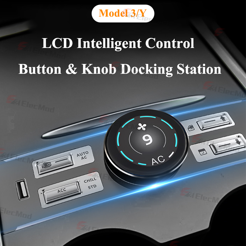 ElecMod Intelligent  Button & Knob Control Docking Station For Model 3/Y 2021+