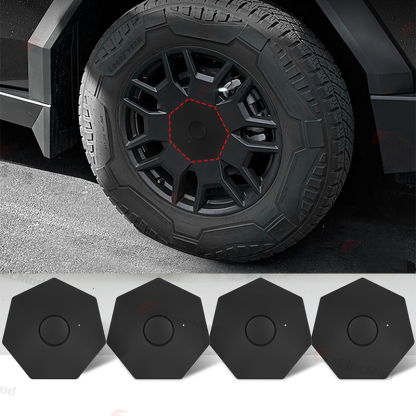 ElecMod Wheel Rims Center Hub Caps For Tesla Cybertruck