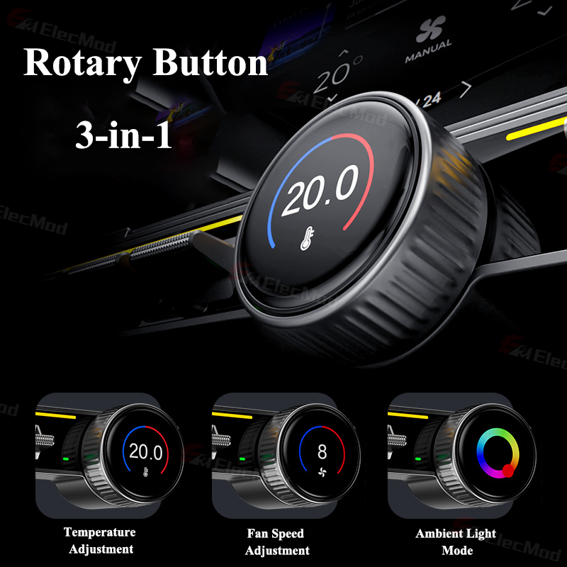 ElecMod Intelligent Rotating Button Docking Station for Tesla Model 3/Y/Highland