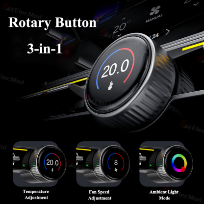 ElecMod Intelligent Rotating Button Docking Station for Tesla Model 3/Y/Highland