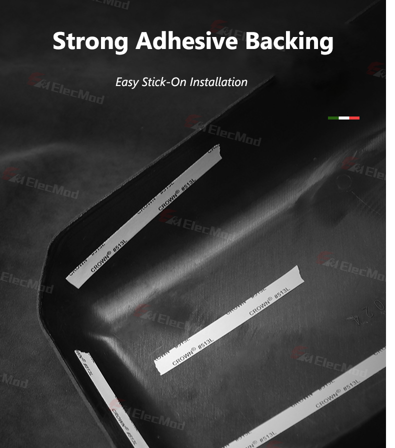 ElecMod Alcantara Rear AC Vents Trim Cover For Tesla Model 3/Y