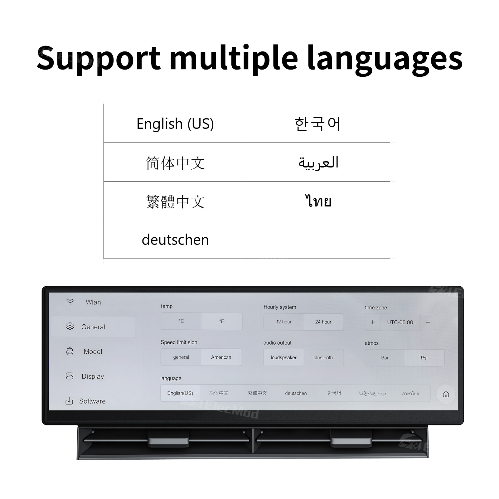 ElecMod F11 Dashboard Touch Screen CarPlay Instrument Cluster For Model Y Juniper / Model 3 Highland / Model 3/Y