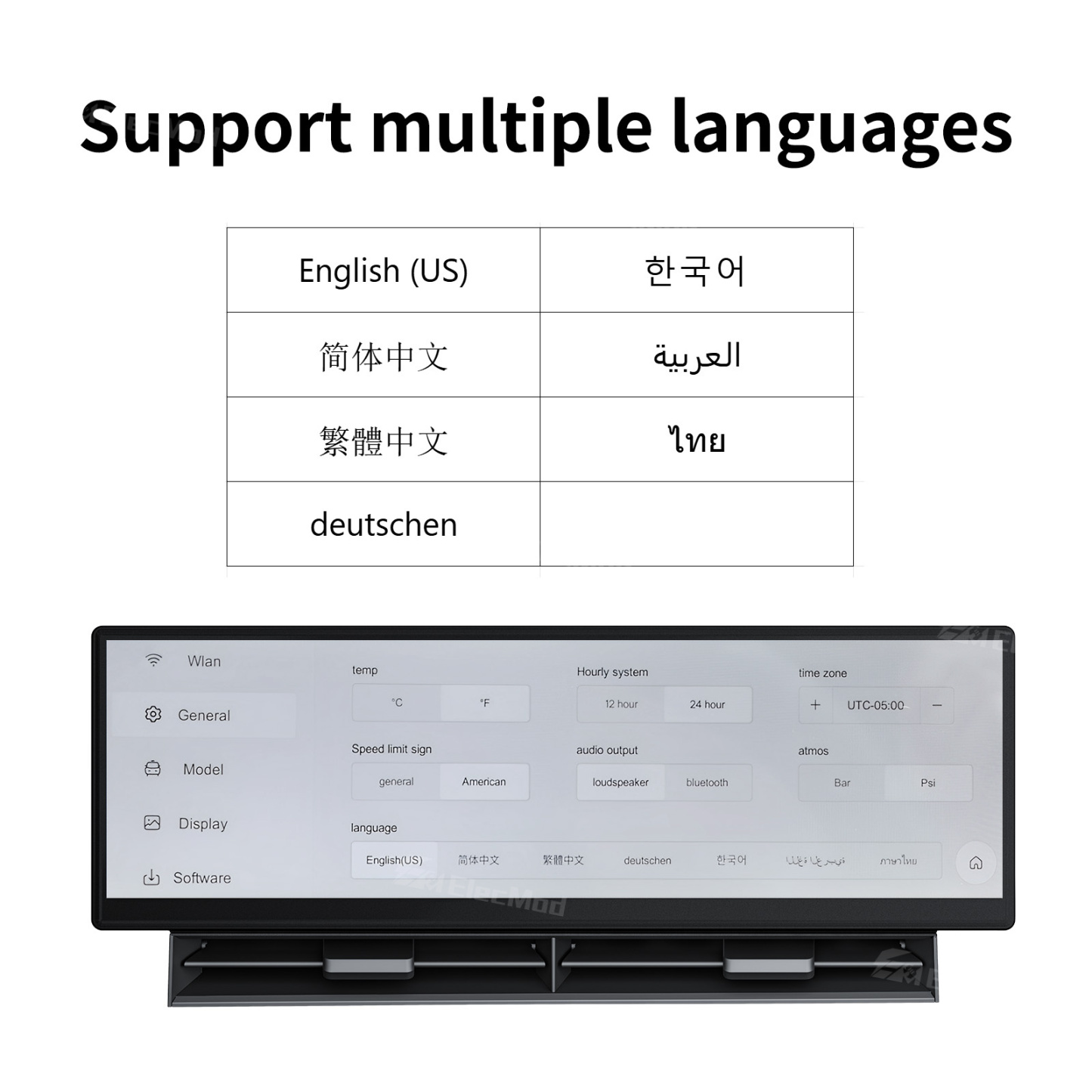 ElecMod F11 Dashboard Touch Screen CarPlay Instrument Cluster For Model Y Juniper / Model 3 Highland / Model 3/Y