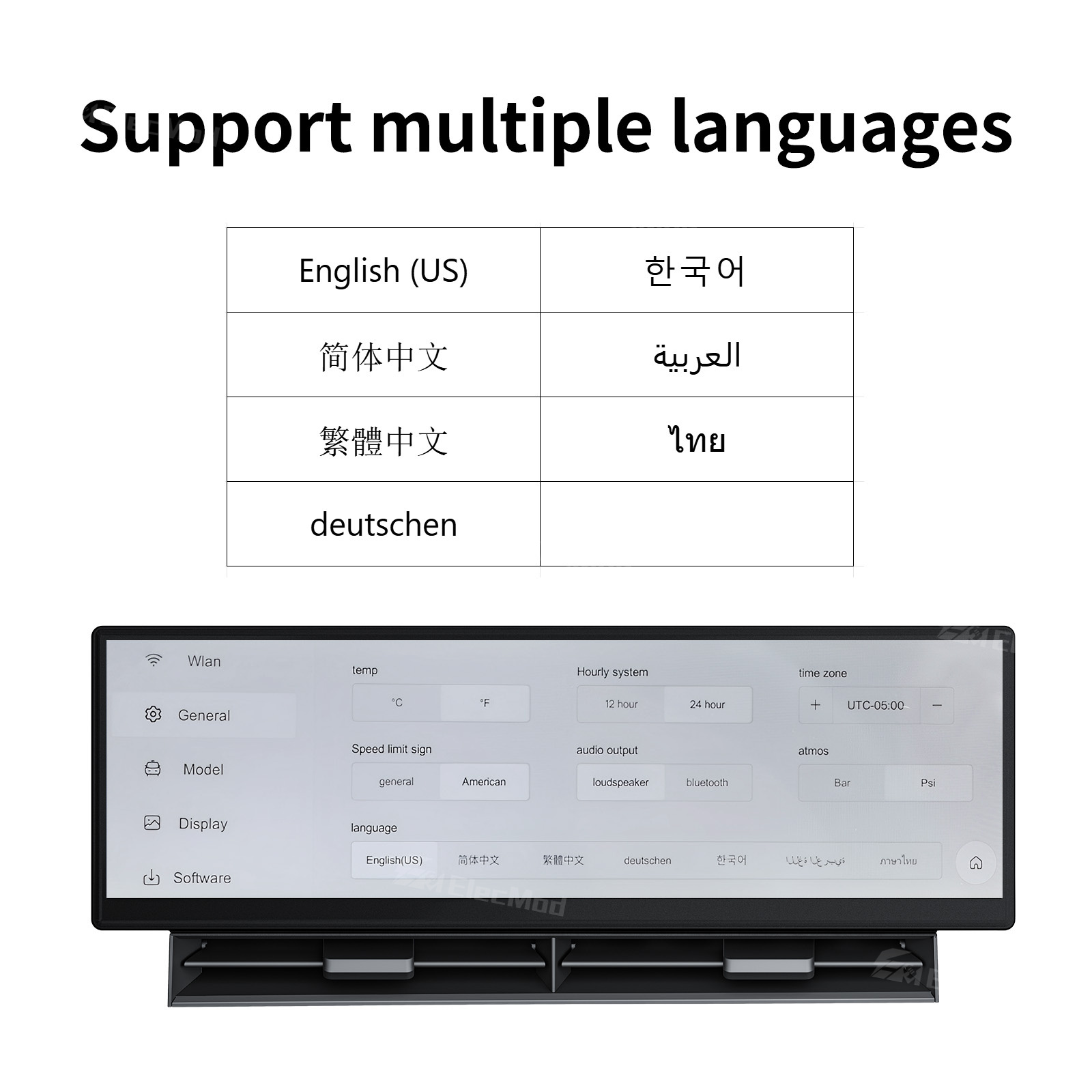 ElecMod F11 Dashboard Touch Screen CarPlay Instrument Cluster For Model Y Juniper / Model 3 Highland / Model 3/Y