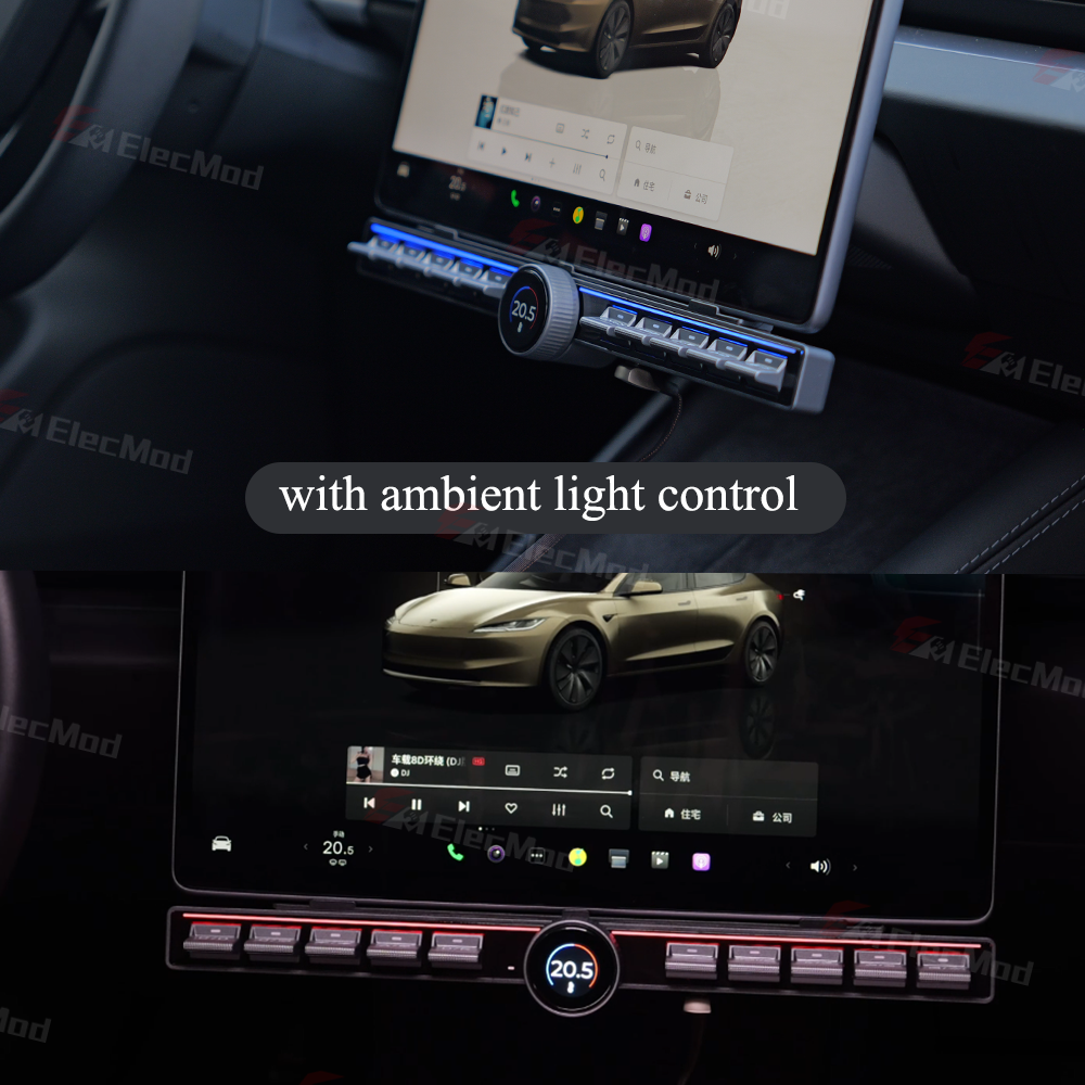 ElecMod Intelligent Rotating Button Docking Station for Tesla Model 3/Y/Highland