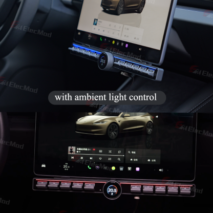 ElecMod Intelligent Rotating Button Docking Station for Tesla Model 3/Y/Highland