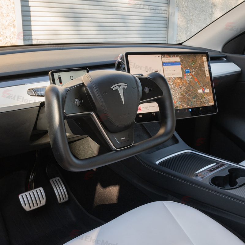 ElecMod Yoke Steering Wheel For Tesla Model 3/Y - Inspired By Tesla Model S/X