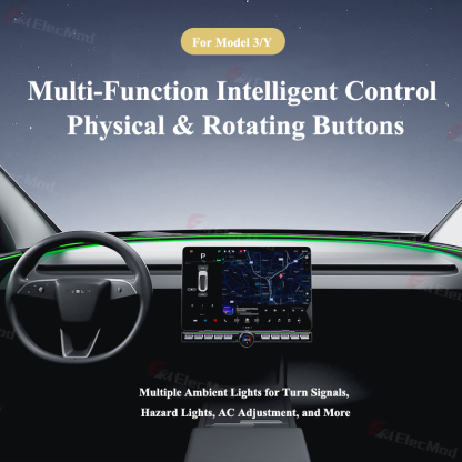 ElecMod Intelligent Rotating Button Docking Station for Tesla Model 3/Y/Highland