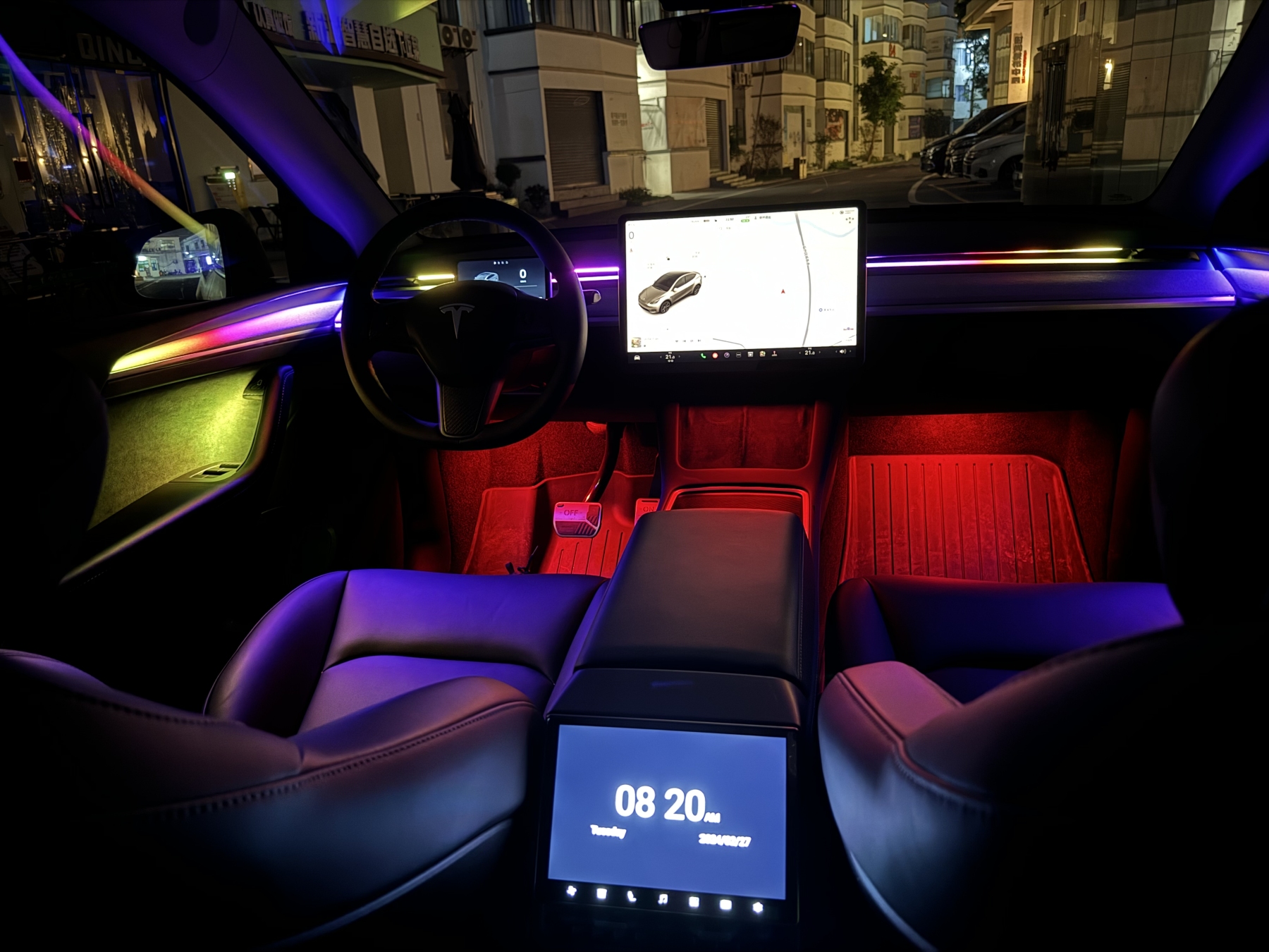 ElecMod Dynamic RGB Ambient Lighting Upgrade Kit For Model 3/Y