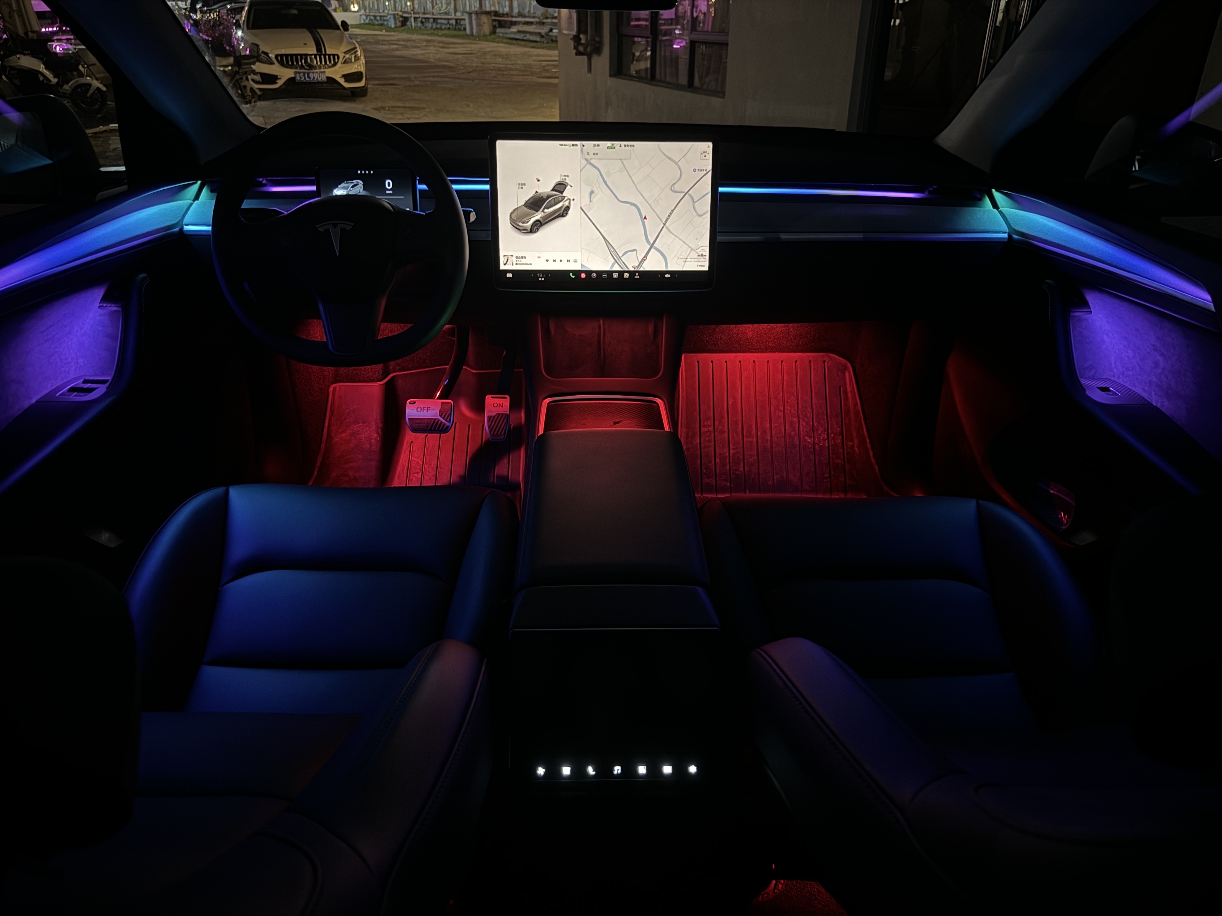 ElecMod Dynamic RGB Ambient Lighting Upgrade Kit For Model 3/Y