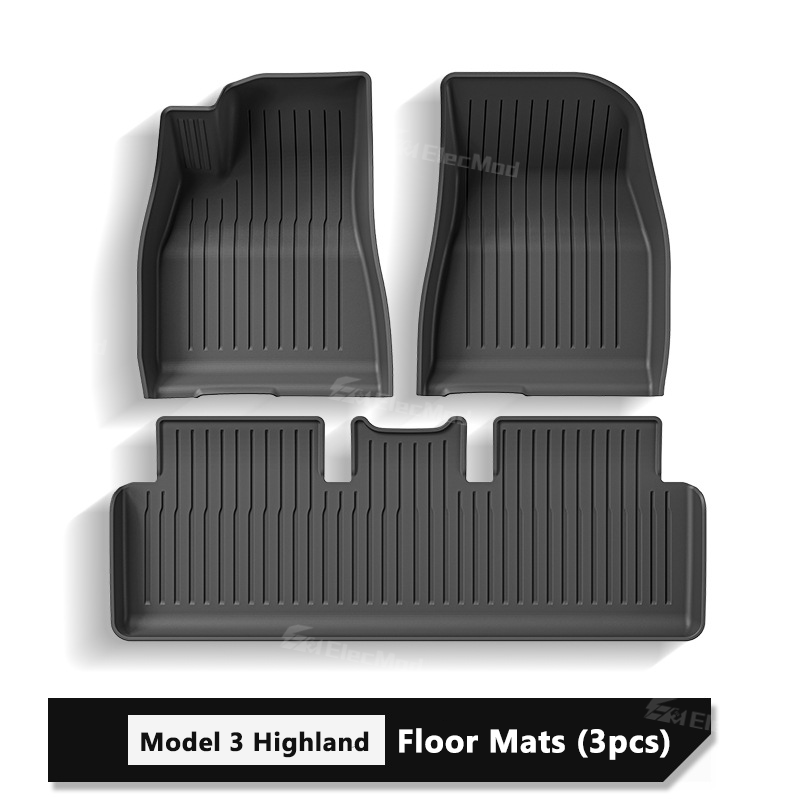 ElecMod Tesla TEP Floor Mats Non-slip Waterproof Durable Car Mats For 