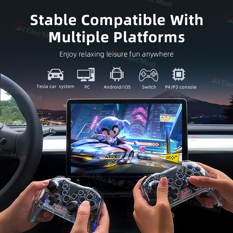ElecMod Wireless Bluetooth Game Controller Gamepad For Tesla S3XY