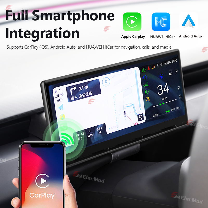 ElecMod F9 Pro 9-Inch Touchscreen Dashboard Display For Tesla Model 3/Y