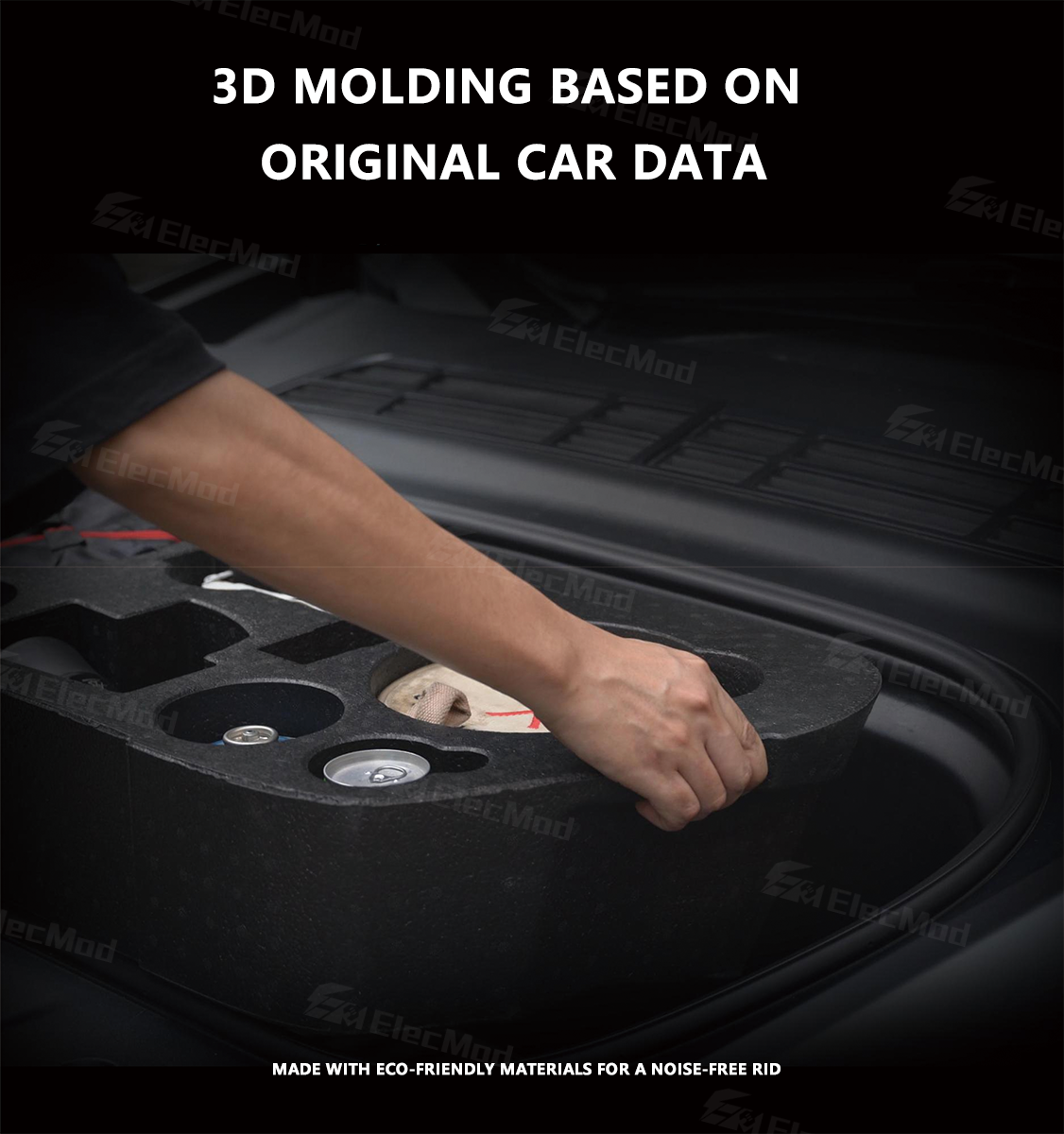 ElecMod Tesla Front Trunk Camping Gear Storage Box For Tesla Model Y (with Table, Chairs, Coffee Set) 