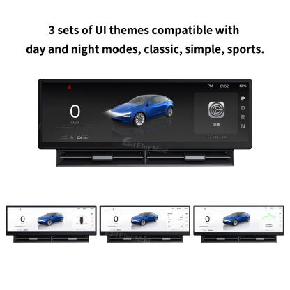 ElecMod F11 Dashboard Touch Screen CarPlay Instrument Cluster For Model Y Juniper / Model 3 Highland / Model 3/Y