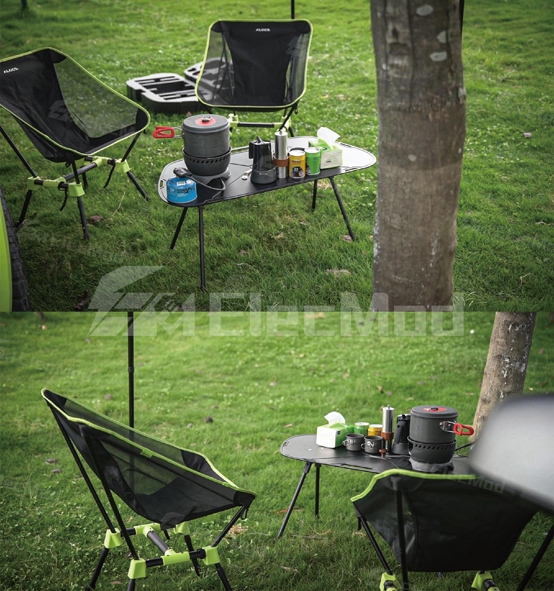 ElecMod Tesla Front Trunk Camping Gear Storage Box For Tesla Model Y (with Table, Chairs, Coffee Set) 