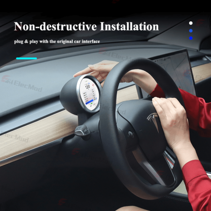 ElecMod CaRobotor Instrument Cluster Head-Up Display For Model 3/Y Model 3 Highland 