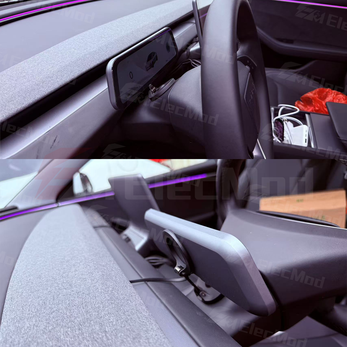 ElecMod F96 9.6-inch CarPlay Instrument Cluster For Model 3/Y / Model 3 Highland