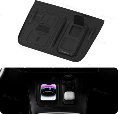 ElecMod Wireless Charging Silicone Anti-Slip Mat (3-in-1Charging) For Tesla Model 3/Y