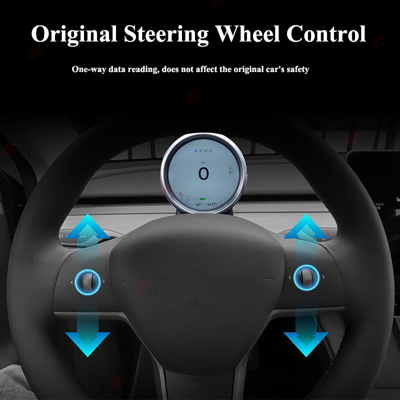 ElecMod CaRobotor Instrument Cluster Head-Up Display For Model 3/Y Model 3 Highland 