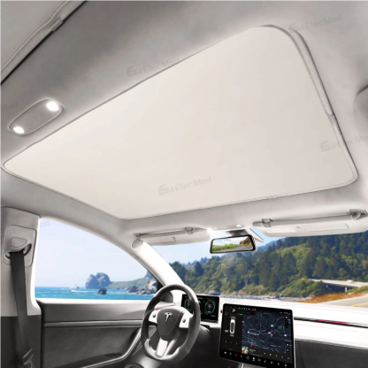 ElecMod Lightweight Simple Installation Roof Sunshade For Model 3/Y/Model 3 Highland/Model Y Juniper