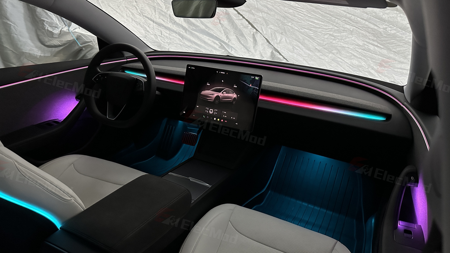 Dynamic Active RGB Ambient Lighting Upgrade Kit For Model 3 Highland