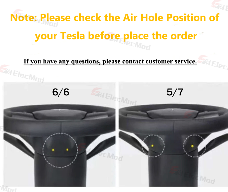 ElecMod Yoke Steering Wheel For Tesla Model 3/Y - Inspired By Tesla Model S/X