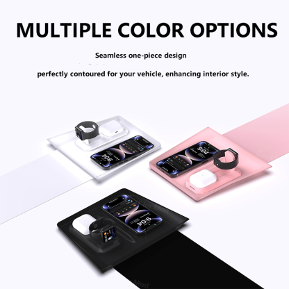 ElecMod Wireless Charging Silicone Anti-Slip Mat (3-in-1Charging) For Tesla Model 3/Y