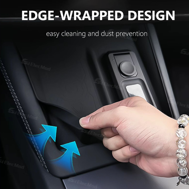 ElecMod Wireless Charging Silicone Anti-Slip Mat (3-in-1Charging) For Tesla Model 3/Y