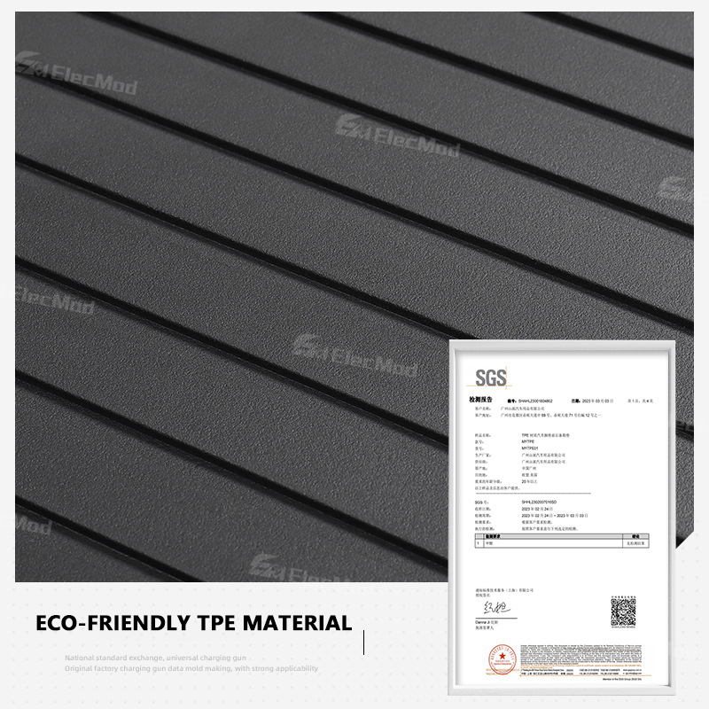 ElecMod Tesla TEP Floor Mats Non-slip Waterproof Durable Car Mats For 2024+ Model 3 Highland