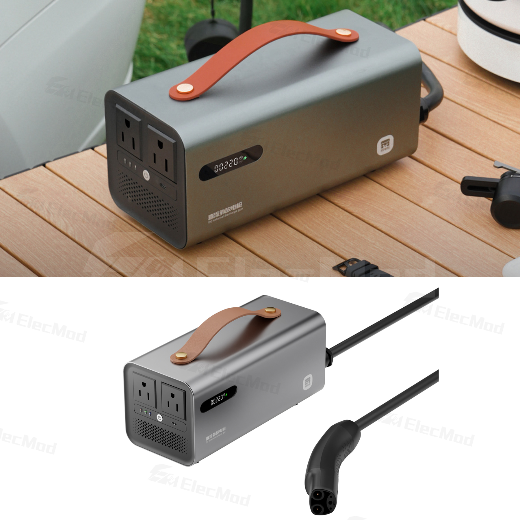 ElecMod Tesla V2L Adapter Discharge Device Adapter (North America Version) For Tesla Model S3XY