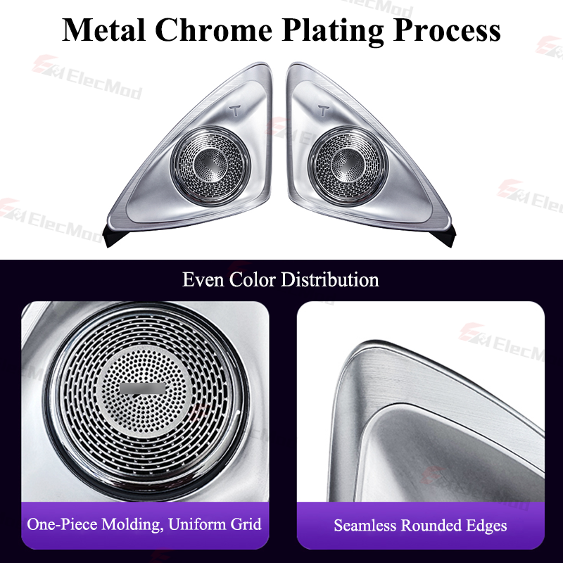 ElecMod 4D Rotating Tweeter with Ambient Light For Tesla Model 3/Y/Model 3 Highland