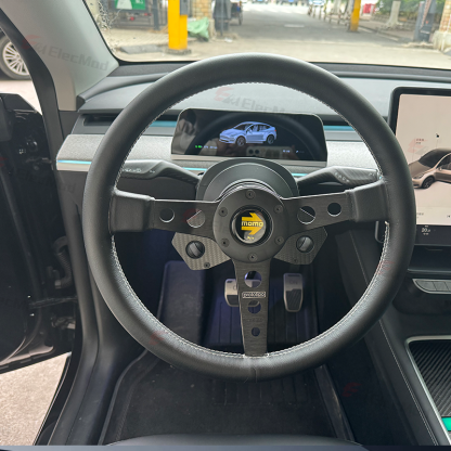 ElecMod Quick Release Track Racing Steering Wheel Bracket for Tesla Model 3/Y 