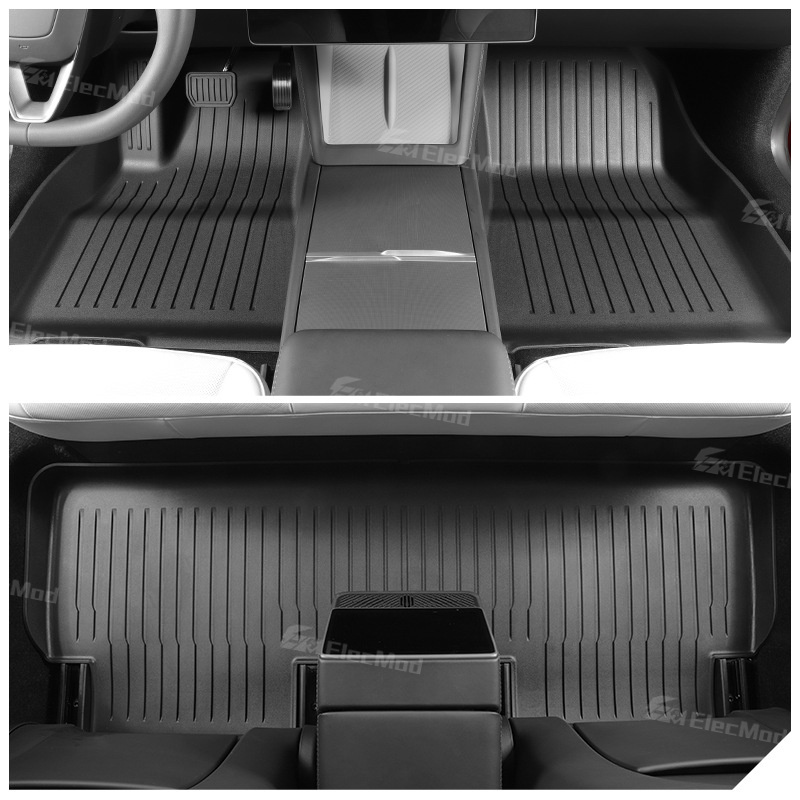 ElecMod Tesla TEP Floor Mats Non-slip Waterproof Durable Car Mats For 2024+ Model 3 Highland