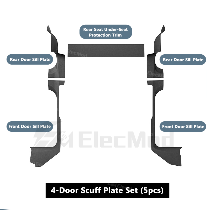 ElecMod Tesla TEP Floor Mats Non-slip Waterproof Durable Car Mats For 2025+ Model Y Juniper