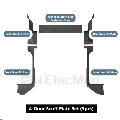 ElecMod Tesla TEP Floor Mats Non-slip Waterproof Durable Car Mats For 2025+ Model Y Juniper