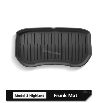 ElecMod Tesla TEP Floor Mats Non-slip Waterproof Durable Car Mats For 2024+ Model 3 Highland